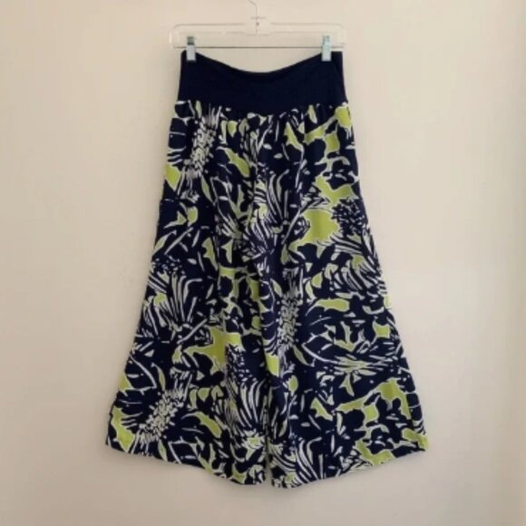 Clara Sunwoo Cropped Wide Leg Gaucho Pants - Picture 1 of 4
